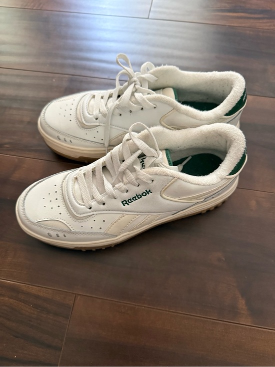 Reebok Shoes - Reebok White Sneakers with Green Accents